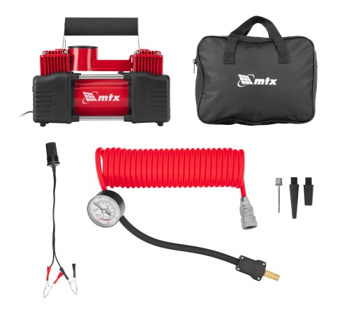 Компрессор автомобильный C-65, 12 В, 10 атм., 65 л/мин MTX