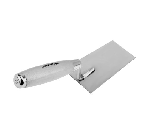 Кельма из нержавеющей стали, 120 х 79 мм, деревянная ручка Matrix