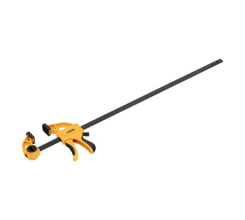 Струбцина F-образная, быстрозаж., 24"x2 3/4", 600х70мм, пласт.корпус,фиксатор,двухк. рук-ка Denzel