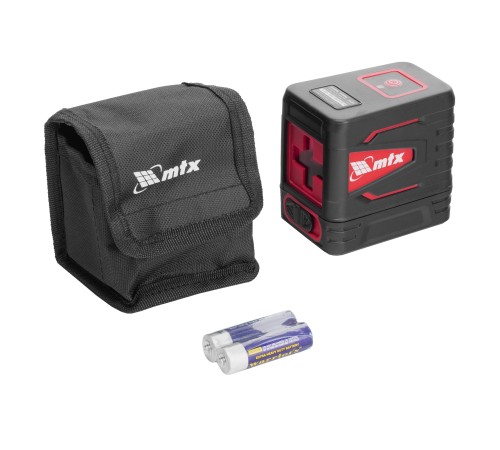 Лазерный уровень QBC RED Basic SET, 10 м, красный луч, батарейки, резьба 1/4" MTX