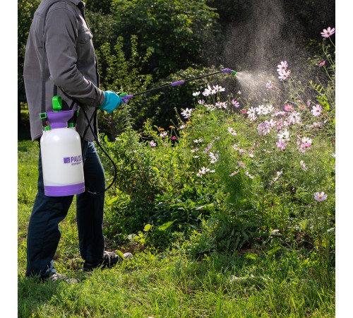 Опрыскиватель ручной усиленный с горловиной 5 л, с насосом, шлангом и разбрызгивателем Palisad