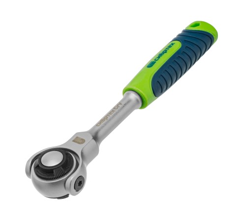 Ключ-трещотка 1/4", 72 зуба, поворотная голова, с быстрым сбросом Сибртех         