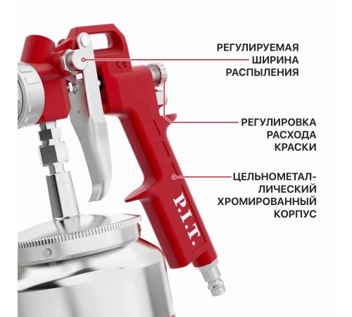 Краскопульт пневматический P.I.T. PSG1000-A1