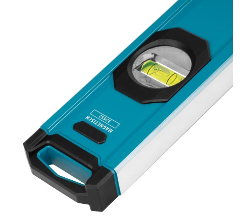 Уровень алюминиевый, магнит., фрезерованный, 3 глазка, 0,5 мм/м, 800 мм Gross