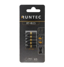 RUNTEC RT-IB25 Бита ударная RUNTEC H6.35 25мм PH2 5шт.