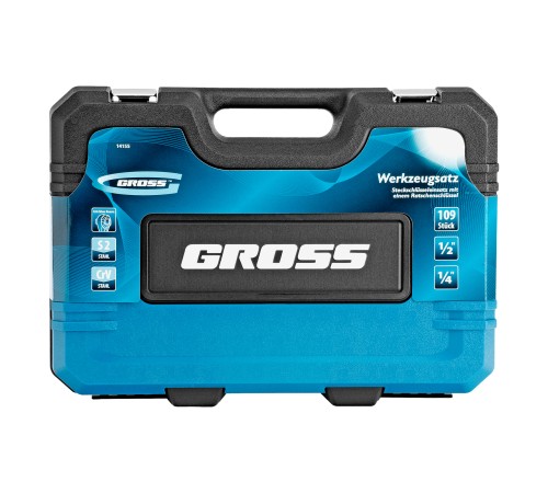 Набор инструментов 109 предметов, 120 зубьев, CrV 1/4, 1/2