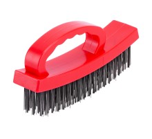 Щетка зачистная четырехрядная, плоская, пластиковая с рукояткой Matrix