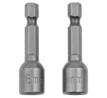 Биты с торцевыми головками 8 мм, 45 мм, 2 шт. Matrix