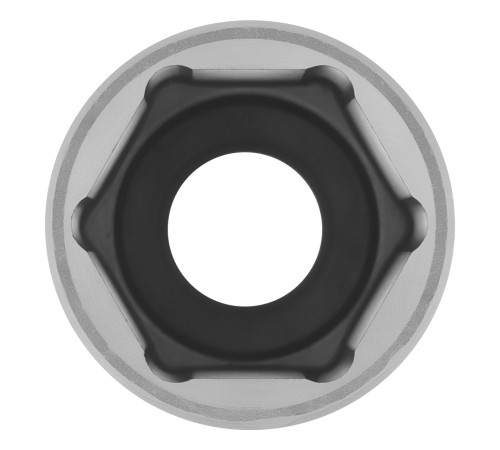 Головка торцевая удлиненная, 22 мм, шестигранная, CrV, под квадрат 1/2 Stels