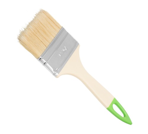 Кисть флейцевая, 70*8, натуральная щетина, пластиковая ручка, 10шт Сибртех