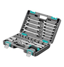 Набор инструментов, 1/2", CrV, пластиковый кейс 31 предмет Stels