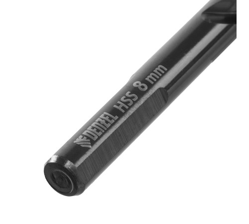 Сверло по металлу, 8 мм, HSS-Tin, Golden Tip, 8 шт. Denzel