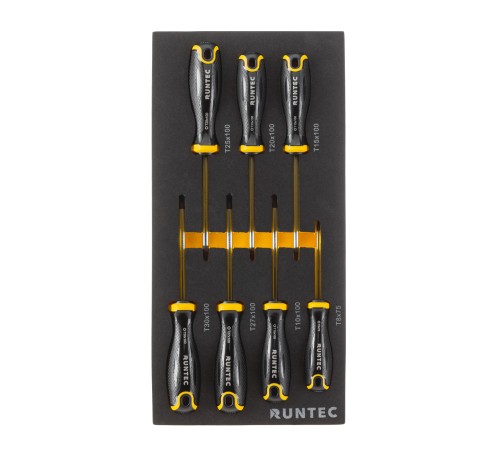 RUNTEC RT-HT313PR7 Тележка инструментальная 7 полочная Performance с комплектом инструмента, 313 предметов