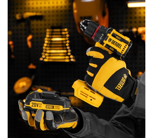 Дрель-шуруповерт аккумуляторная бесщет. CDH-BL-20, Li-Ion, 20 В// Denzel