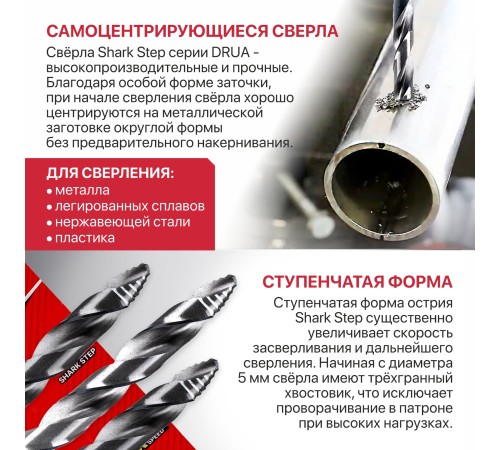 Сверло по металлу самоцентрирующееся P.I.T. DRUA AMED16-0007A