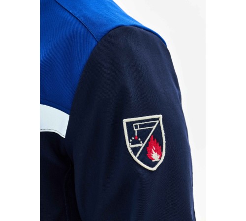 Костюм сварщика Велд-СОП 2 кл.защиты (тк.Хлопок-ОП,350) брюки, т.синий/васильковый