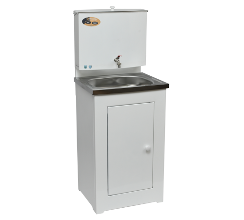 Умывальник дачный без подогрева "Люкс" ВИХРЬ, нержавейка, белый