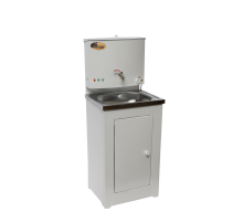 Умывальник дачный с подогревом "Люкс" ВИХРЬ, нержавейка, белый