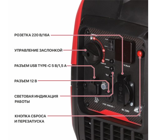 Генератор бензиновый инверторный P.I.T. PGE2000-G