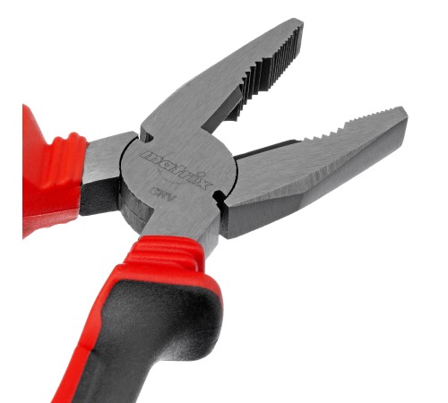 Плоскогубцы комбинированные, 200 мм, хром-ванадий, двухкомпонентные рукоятки Matrix