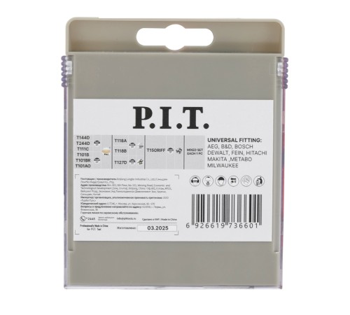 Набор пилок для лобзиков P.I.T. AJSB01-0010