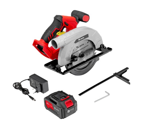 Пила циркулярная аккумуляторная CCSU-20-165, 165 мм, Li-Ion, 20 В// MTX