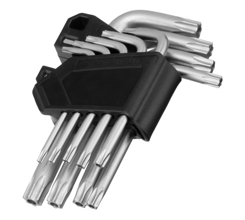 Набор ключей имбусовых Torx-Tempered, TT10-50, CrV, 9 шт. Сибртех Набор ключей имбусовых Torx-Tempered, TT10-50, CrV, 9 шт. Сибртех