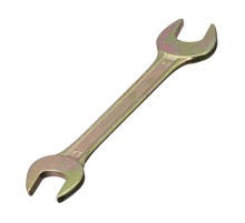 Ключ рожковый, 24 х 27 мм, желтый цинк Сибртех
