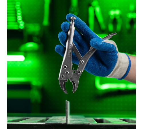 Зажим ручной, полукруглый захват, 180 мм Сибртех