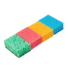 Губки для посуды Coral, 95 x 64 x 36 мм, 4 шт, Home Palisad