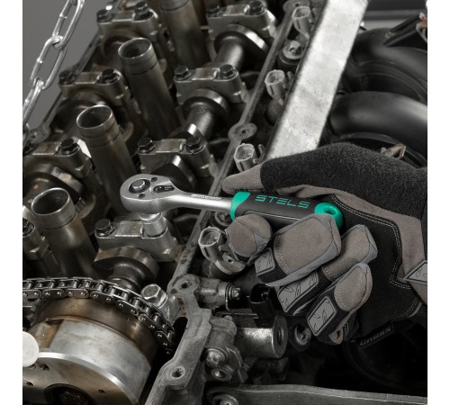 Набор инструментов, 1/2", 1/4", CrV, пластиковый кейс 98 предметов Stels Набор инструментов, 1/2", 1/4", CrV, пластиковый кейс 98 предметов Stels