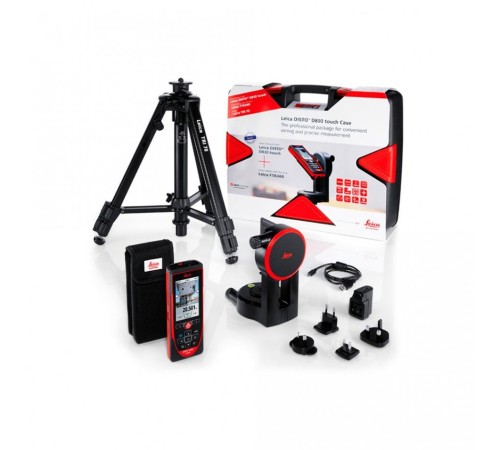Комплект Leica DISTO™ D810 touch со штативом и адаптером Комплект Leica DISTO™ D810 touch со штативом и адаптером