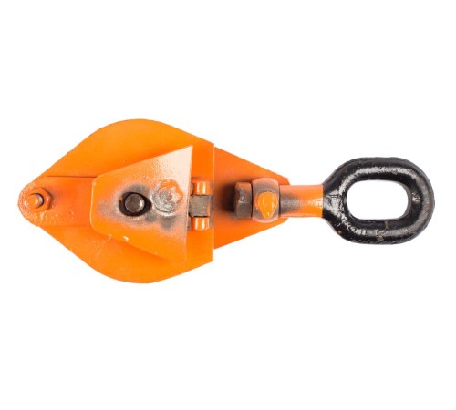 Блок монтажный однорольный с  ушком TOR HQG(L) K1-1,0 т с откидной щекой (T)