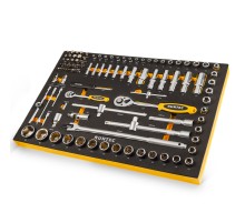 RUNTEC RT-HT1E110 Набор торцевых головок с аксессуарами RUNTEC 1/2", 1/4" в ложементе EVA, 110 предметов RUNTEC RT-HT1E110 Набор торцевых головок с аксессуарами RUNTEC 1/2", 1/4" в ложементе EVA, 110 предметов