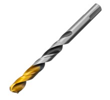 Сверло спиральное по металлу 10 x 133мм, Р6М5, Golden Tip, многогранная заточка Denzel