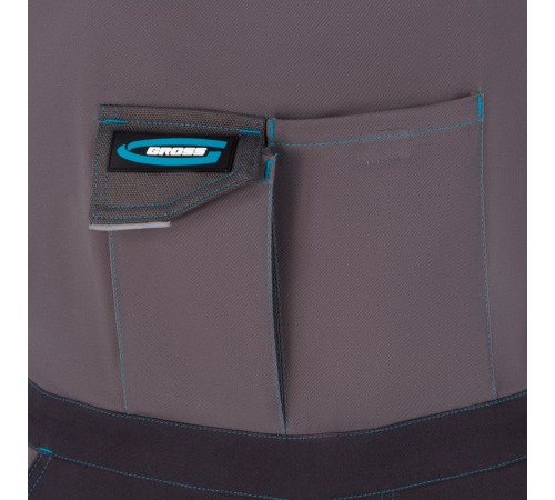 Полукомбинезон, 97% хлопок, 3% спандекс, XXXL Gross