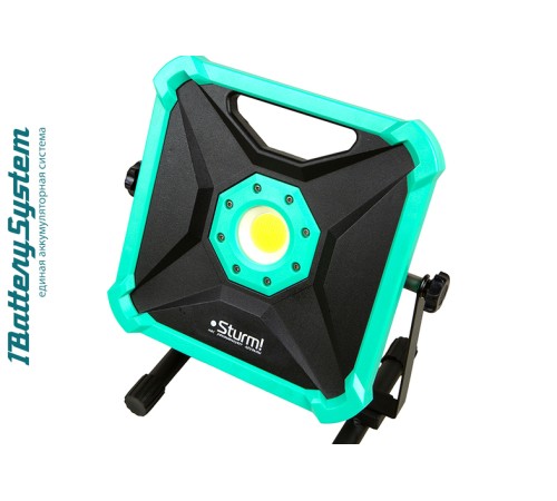 Фонарь-прожектор, 20W, 2000лм, 1BatterySystem, БЕЗ АКБ и ЗУ, Sturm!