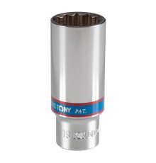 Головка торцевая глубокая двенадцатигранная 3/8", 19 мм KING TONY 323019M