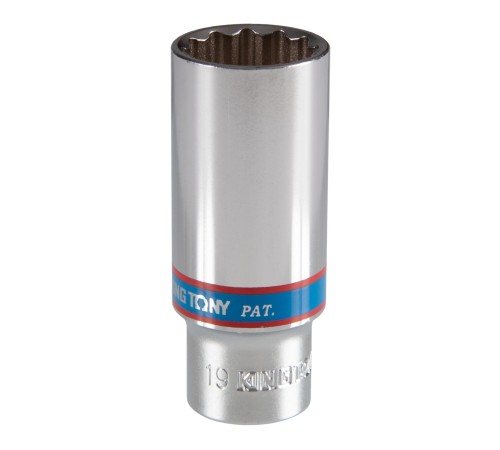 Головка торцевая глубокая двенадцатигранная 3/8", 19 мм KING TONY 323019M Головка торцевая глубокая двенадцатигранная 3/8", 19 мм KING TONY 323019M
