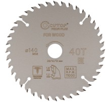 Диск пильный по дереву с тефлоновым покрытием 40Т, CUTOP Profi plus, 140 х 1,2/1,8 х 20/16/12 мм CUTOP Диск пильный по дереву с тефлоновым покрытием 40Т, CUTOP Profi plus, 140 х 1,2/1,8 х 20/16/12 мм CUTOP