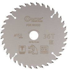 Диск пильный по дереву с тефлоновым покрытием 36Т, CUTOP Profi plus, 150 х 1,3/2,0 х 20/16/12 мм CUTOP