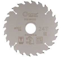 Диск пильный по дереву с тефлоновым покрытием 24Т, CUTOP Profi plus 160 х 1,3/2,0 х 30/25,4/20/16 мм CUTOP Диск пильный по дереву с тефлоновым покрытием 24Т, CUTOP Profi plus 160 х 1,3/2,0 х 30/25,4/20/16 мм CUTOP