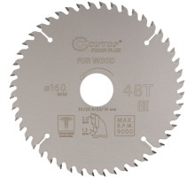 Диск пильный по дереву с тефлоновым покрытием 48Т, CUTOP Profi plus 160 х 1,3/2,0 х 30/25,4/20/16 мм CUTOP Диск пильный по дереву с тефлоновым покрытием 48Т, CUTOP Profi plus 160 х 1,3/2,0 х 30/25,4/20/16 мм CUTOP