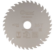 Диск пильный по дереву с тефлоновым покрытием 36Т, CUTOP Profi plus, 200 х 1,5/2,2 х 32/30/25,4/20 мм CUTOP