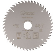 Диск пильный по дереву с тефлоновым покрытием 48Т, CUTOP Profi plus, 200 х 1,5/2,2 х 32/30/25,4/20 мм CUTOP Диск пильный по дереву с тефлоновым покрытием 48Т, CUTOP Profi plus, 200 х 1,5/2,2 х 32/30/25,4/20 мм CUTOP