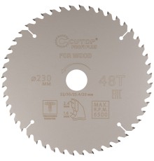 Диск пильный по дереву с тефлоновым покрытием 48Т, CUTOP Profi plus, 230 х 1,6/2,4 х 32/30/25,4/20 мм CUTOP