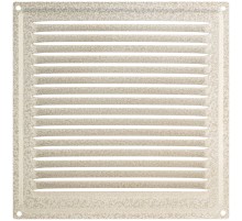 Вентиляционная решетка, металлическая, 200 х 200 мм, без сетки, антик белый РОС