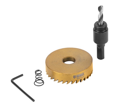 Коронка по металлу HSS, 55 мм, нитридтитановое покрытие Denzel