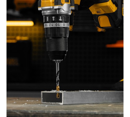 Сверло спиральное по металлу 6,5 x 93мм, Р6М5, Golden Tip, многогранная заточка Denzel