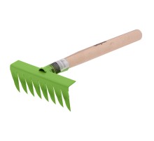 Грабли витые 8 - зубые, 160 х 390 мм, стальные, деревянная рукоятка, Агроном, Сибртех